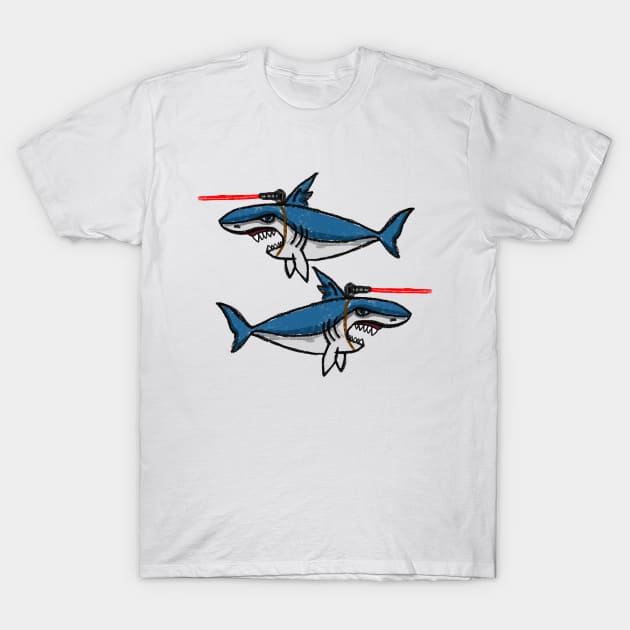 Sharks With Friggin’ Laser Beams Attached to Their Heads. T-Shirt by Barnyardy